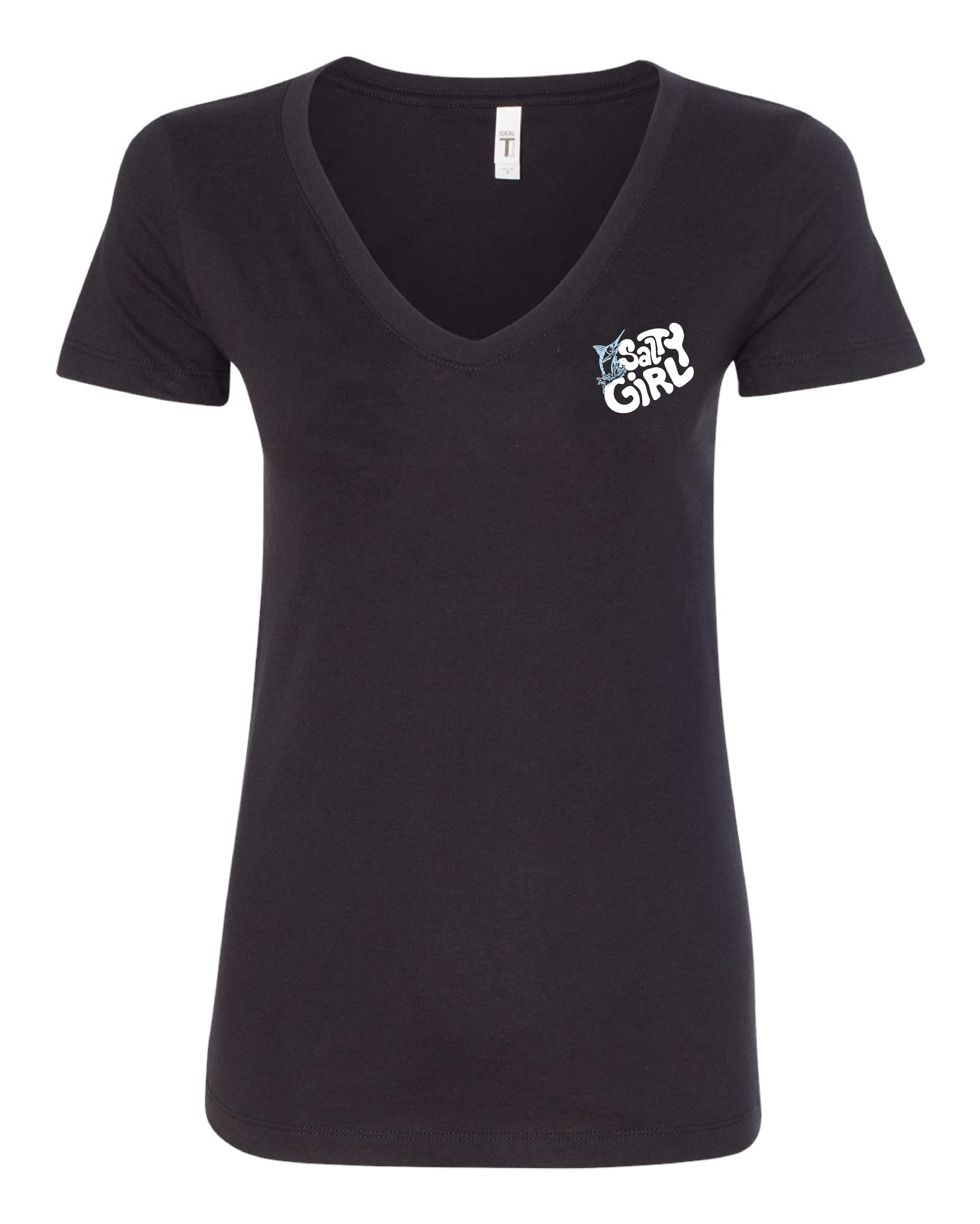 Womens' Salty Girl V-Neck Tee
