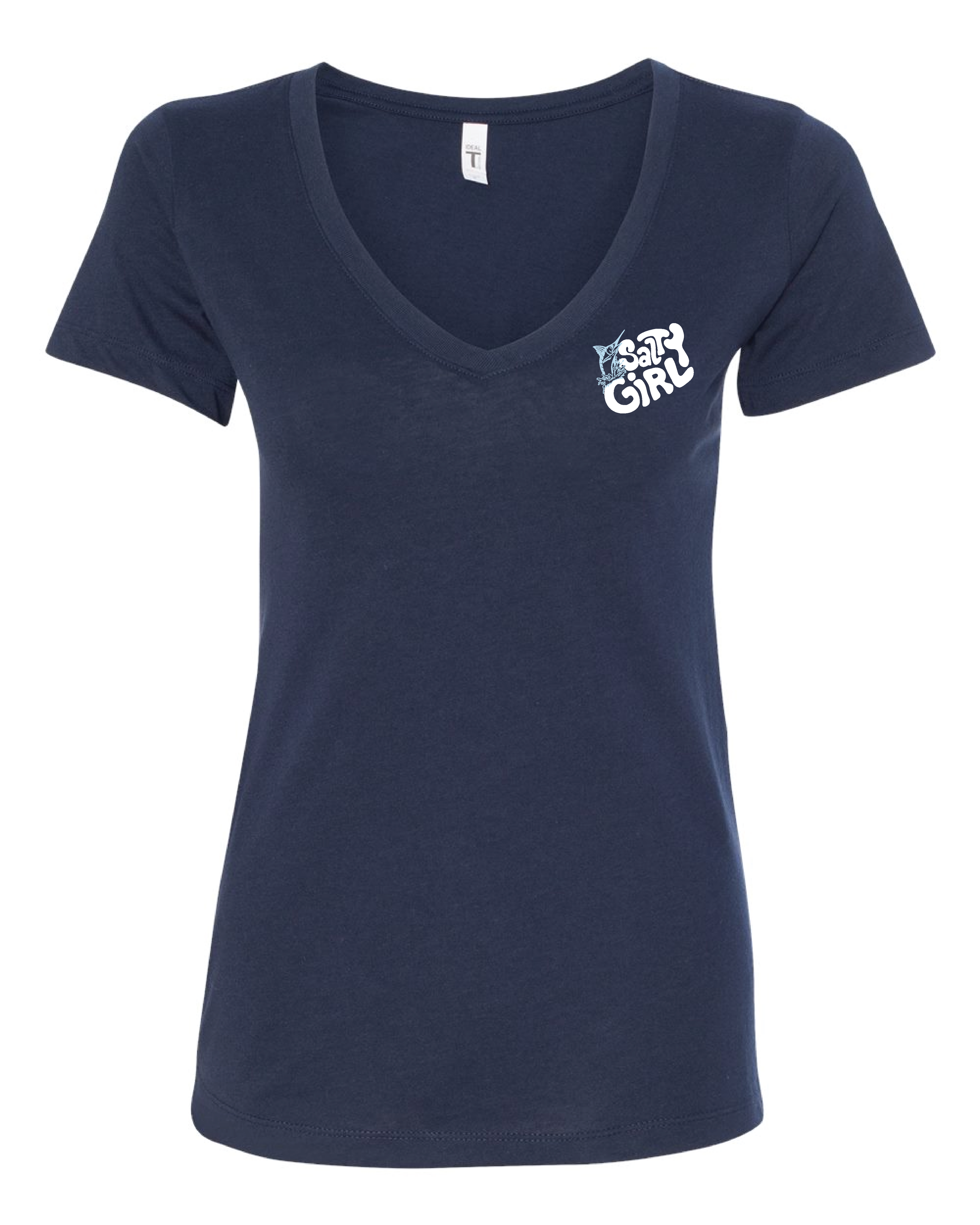 Womens' Salty Girl V-Neck Tee