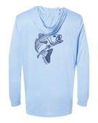 Striped Bass Hooded Sunshirt