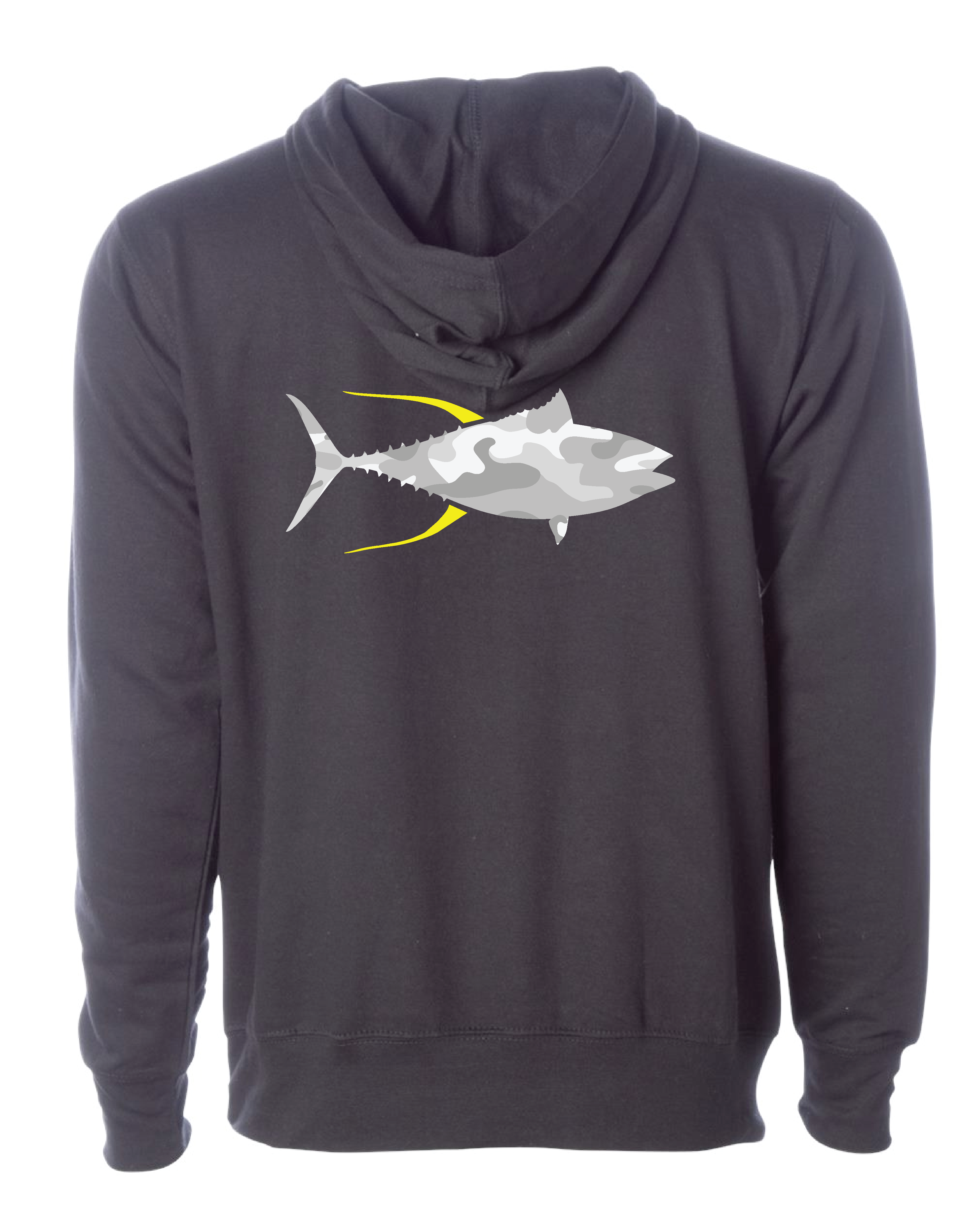 Yellowfin Tuna Snow Camo Hoodie