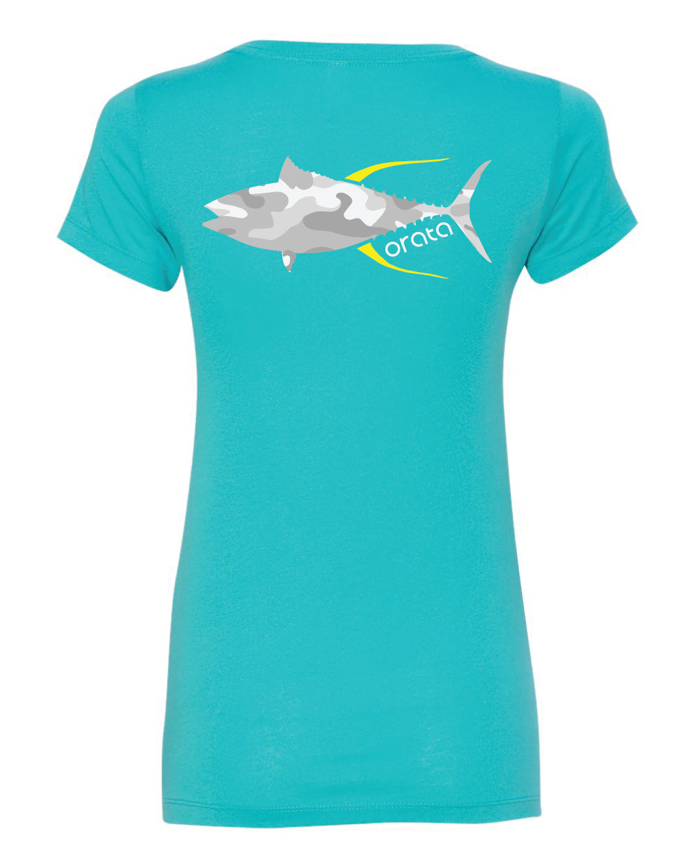 Womens' Yellowfin Tuna V-Neck Tee