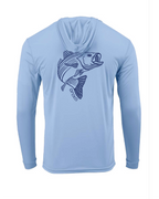 Youth Striped Bass Hooded Sunshirt