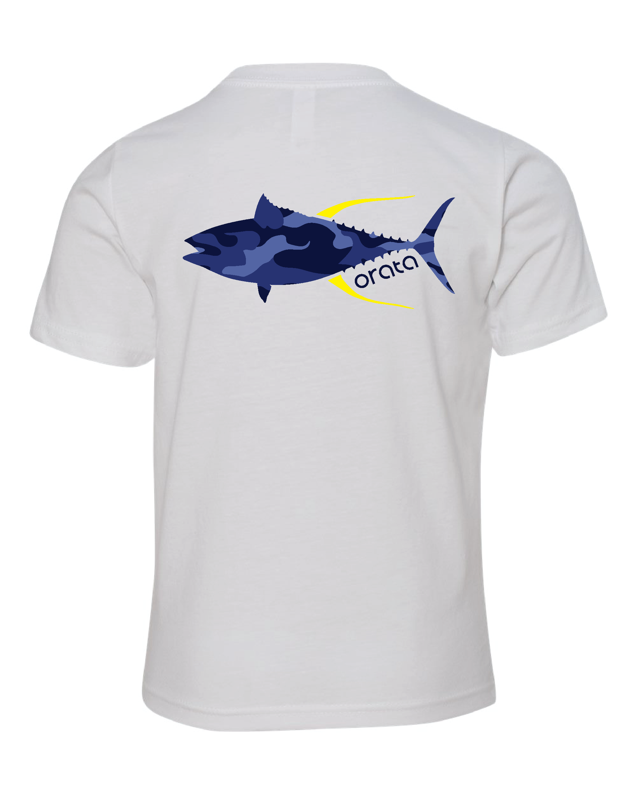 Youth Yellowfin Tuna Blue Camo Tee
